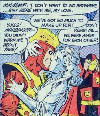 Firestorm and Killer Frost, two opposing forces, kiss - Crisis on Infinite Earths #1, DC Comics